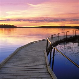 long dock in the lake