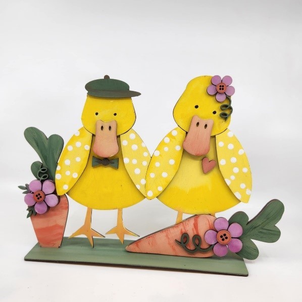 Standing Spring Duck Pair - $33.50